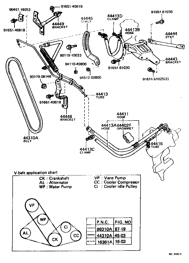  CELICA |  POWER STEERING TUBE