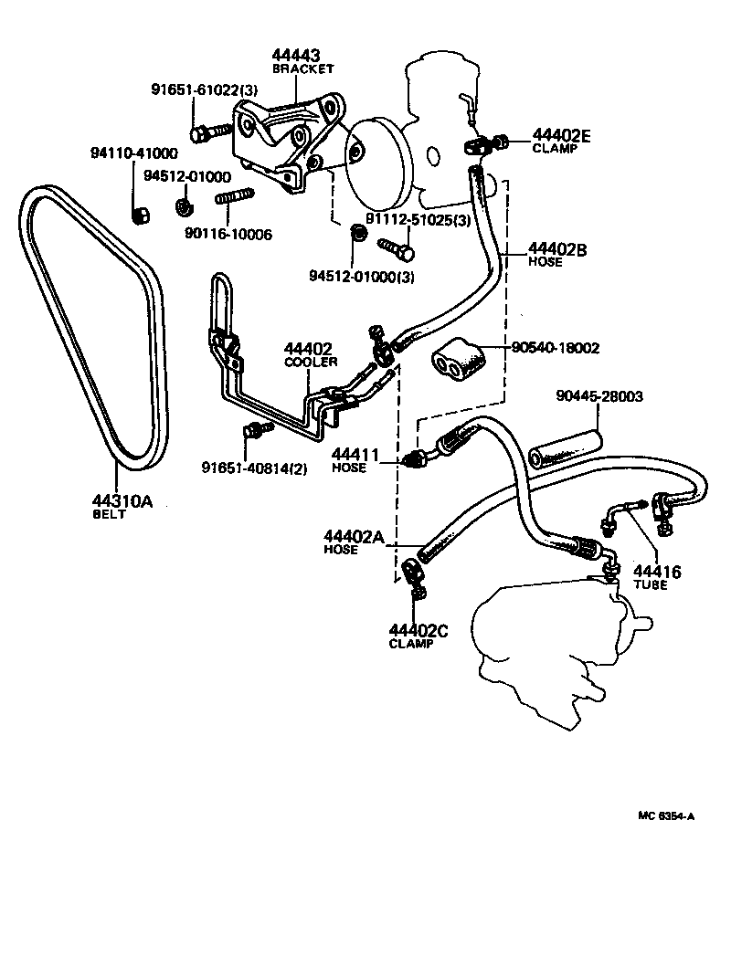  LAND CRUISER 40 55 |  POWER STEERING TUBE
