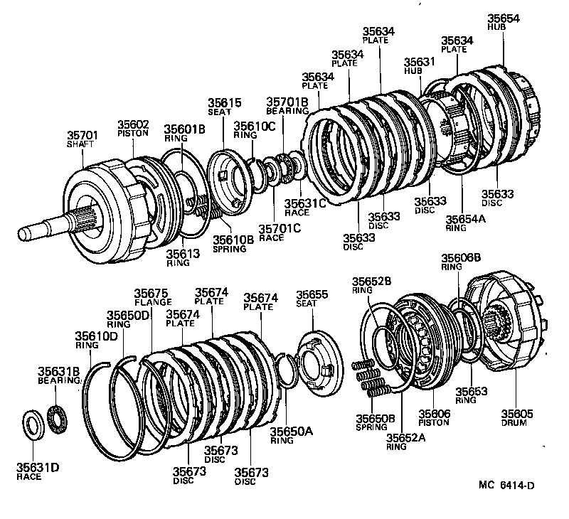  CELICA |  BRAKE BAND MULTIPLE DISC CLUTCH ATM