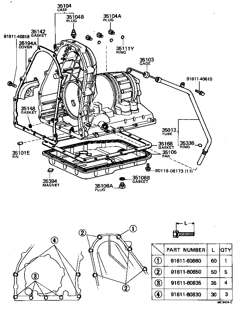  TERCEL |  TRANSMISSION CASE OIL PAN ATM