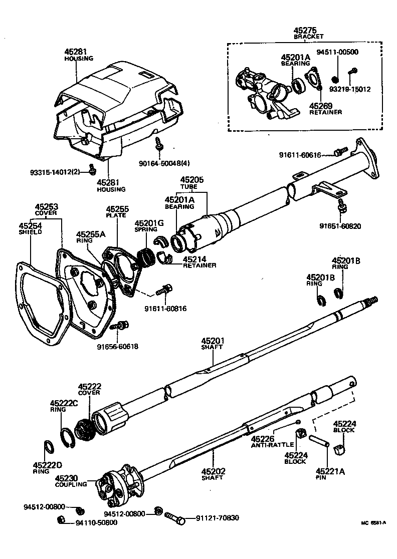  PICKUP |  STEERING COLUMN SHAFT