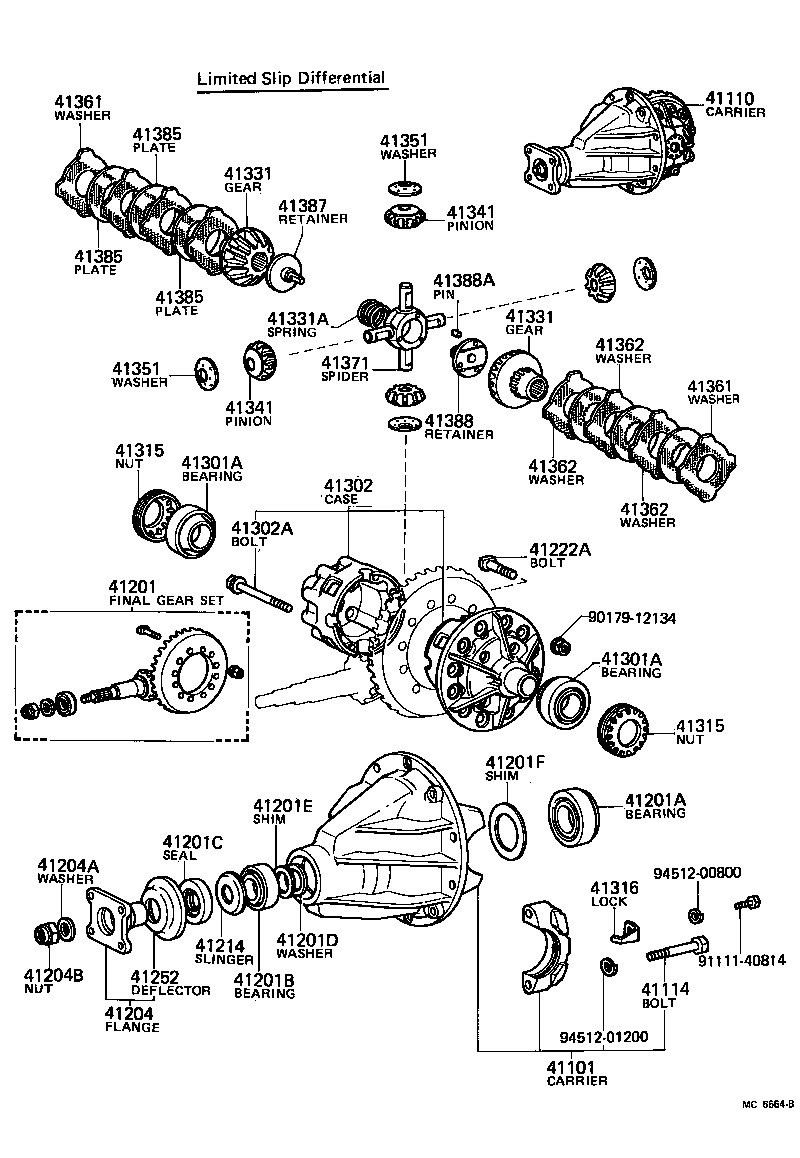  LAND CRUISER 40 55 |  REAR AXLE HOUSING DIFFERENTIAL