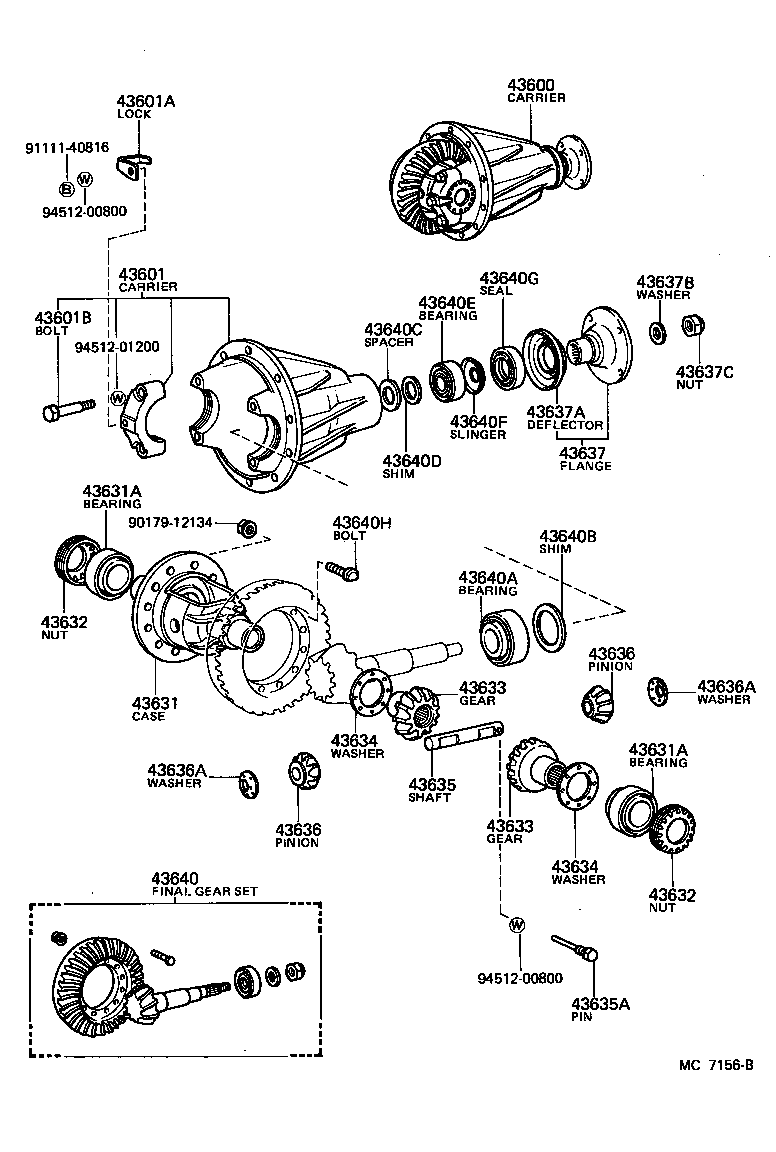  LAND CRUISER 40 |  FRONT AXLE HOUSING DIFFERENTIAL