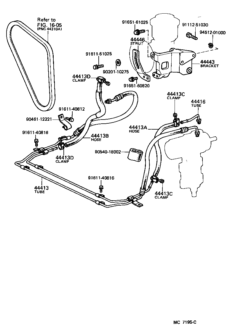  LAND CRUISER 60 |  POWER STEERING TUBE