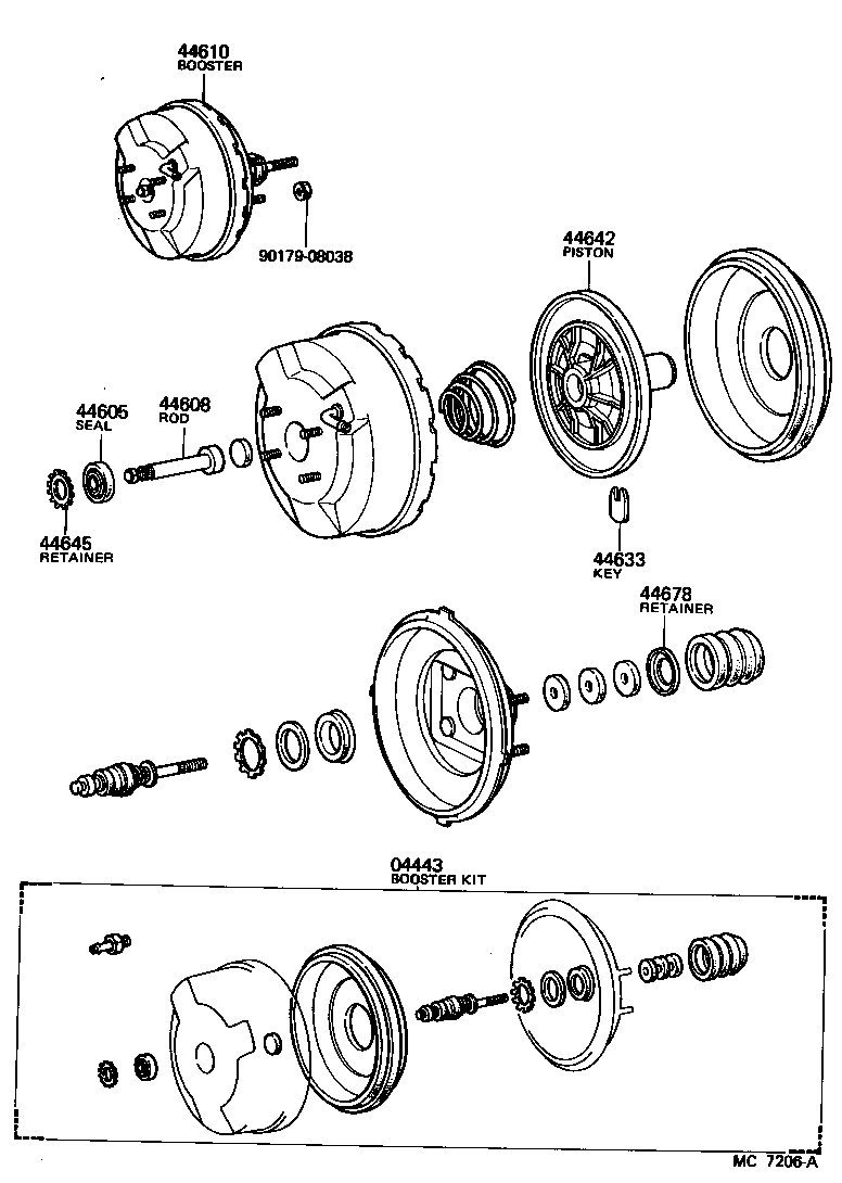  LAND CRUISER 60 |  BRAKE BOOSTER VACUUM TUBE