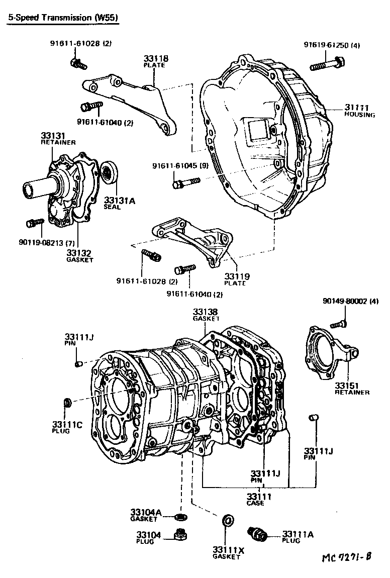  CELICA |  CLUTCH HOUSING TRANSMISSION CASE MTM