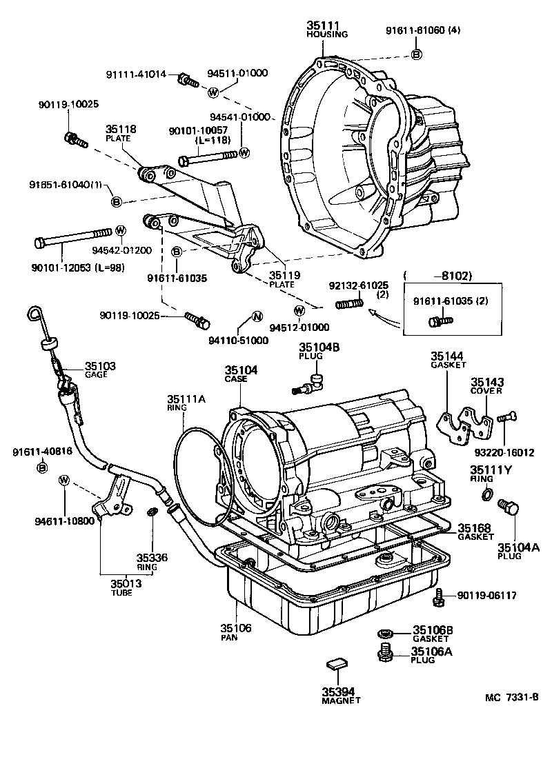  CRESSIDA |  TRANSMISSION CASE OIL PAN ATM