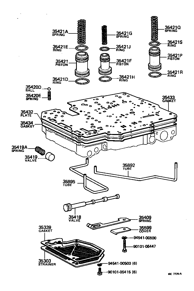  CELICA |  VALVE BODY OIL STRAINER ATM