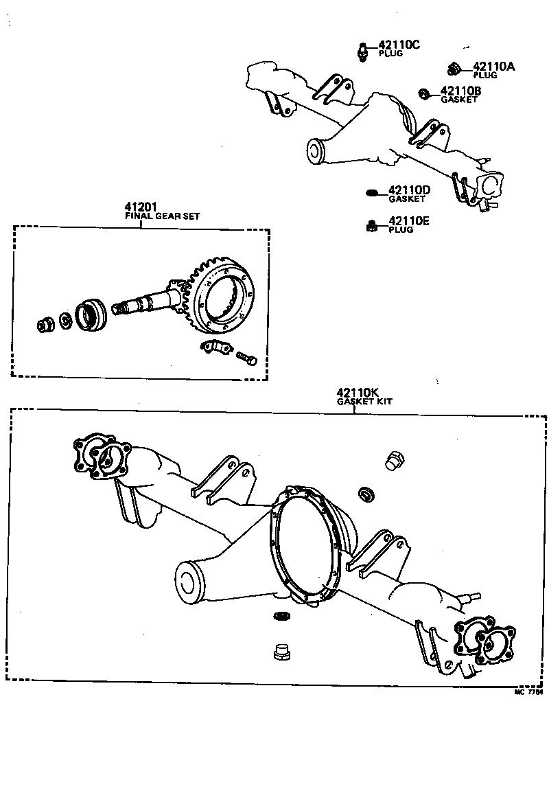  CELICA |  REAR AXLE HOUSING DIFFERENTIAL