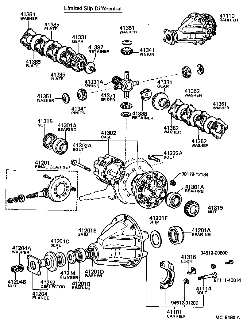  LAND CRUISER 60 |  REAR AXLE HOUSING DIFFERENTIAL