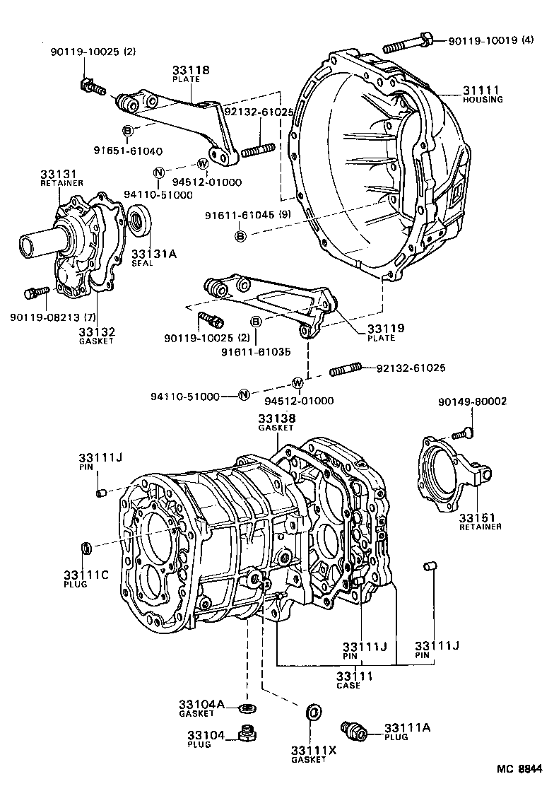  CRESSIDA |  CLUTCH HOUSING TRANSMISSION CASE MTM