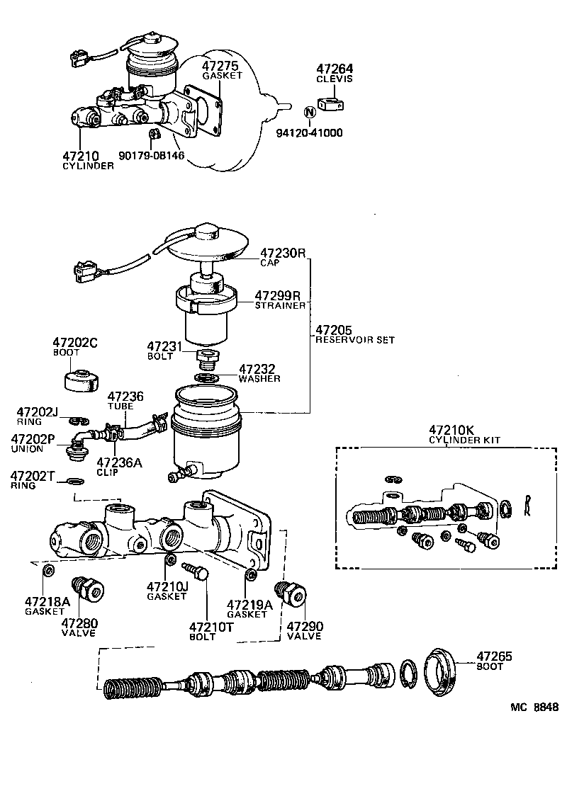  CRESSIDA |  BRAKE MASTER CYLINDER