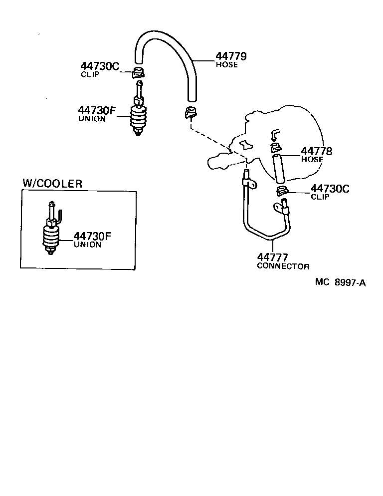  LAND CRUISER 60 |  BRAKE BOOSTER VACUUM TUBE