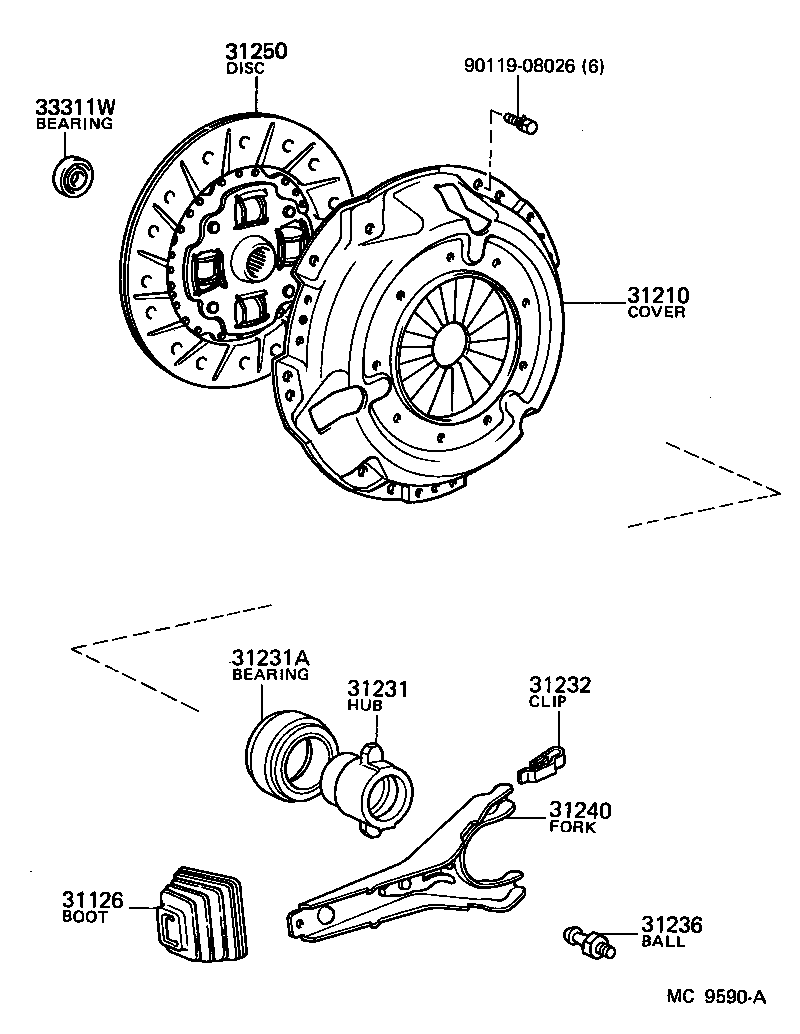  COROLLA CP |  CLUTCH RELEASE FORK