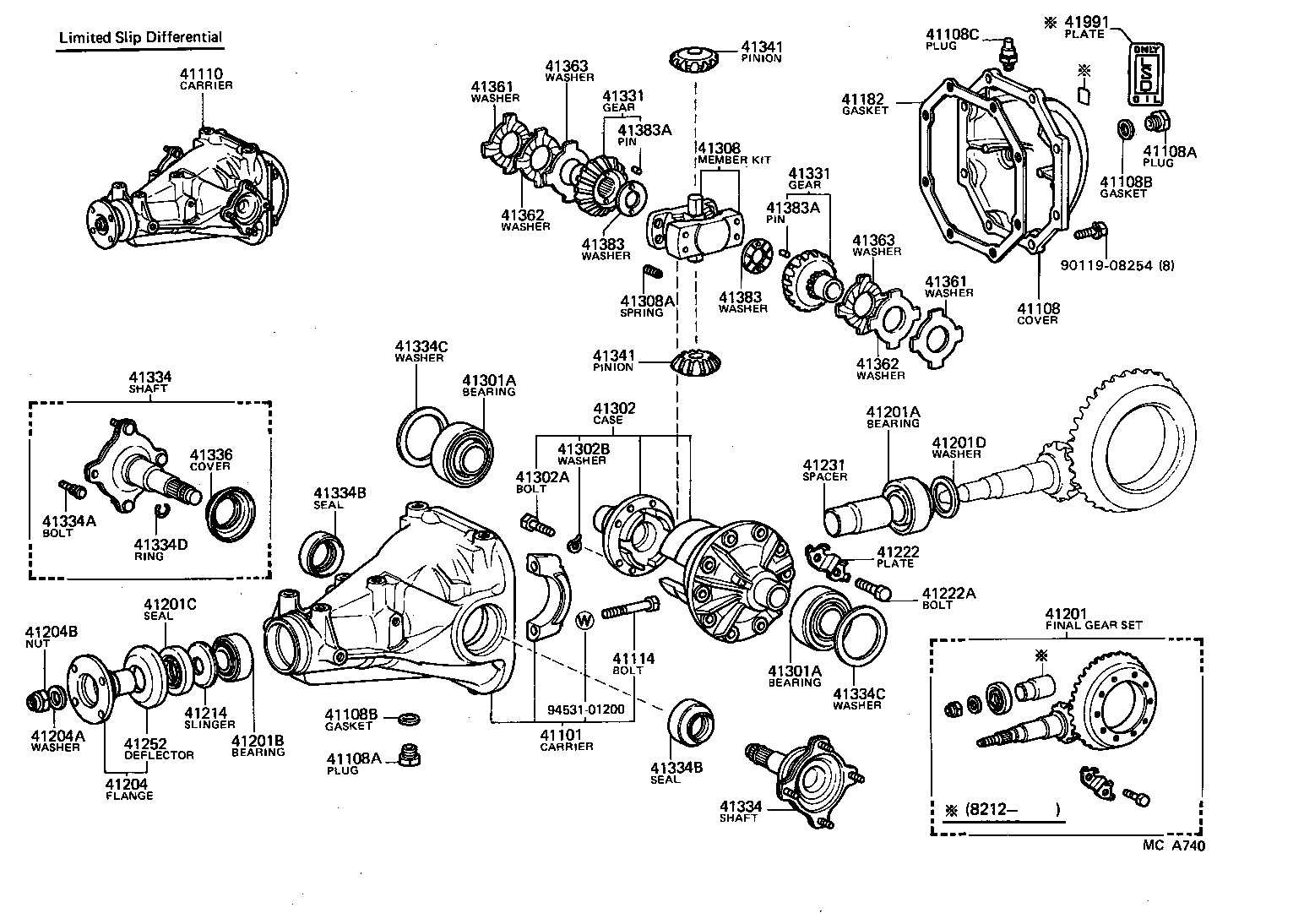  CRESSIDA |  REAR AXLE HOUSING DIFFERENTIAL