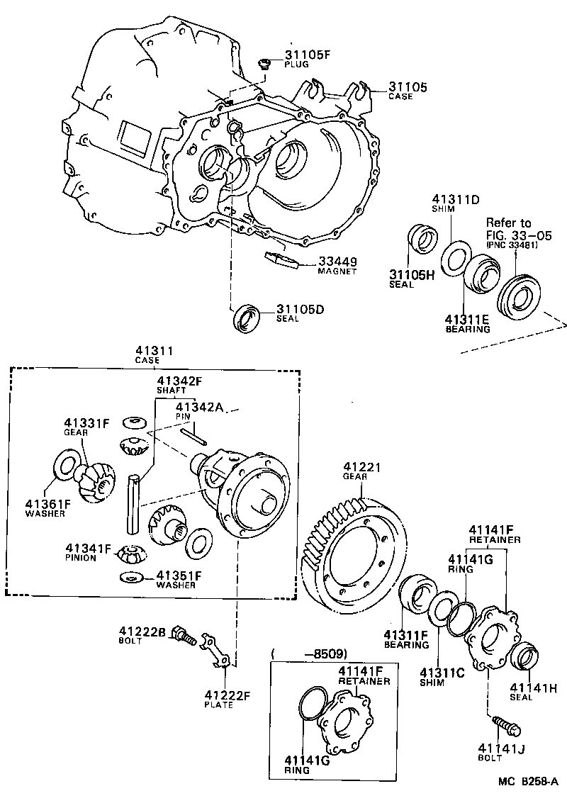  CAMRY |  FRONT AXLE HOUSING DIFFERENTIAL