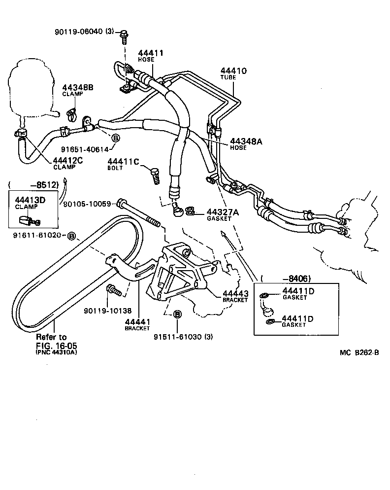  CAMRY |  POWER STEERING TUBE