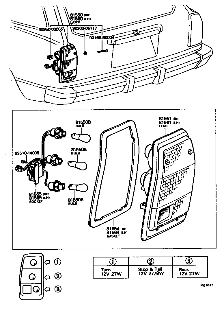  CRESSIDA |  REAR COMBINATION LAMP