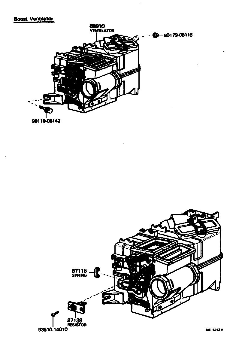  CRESSIDA |  HEATING AIR CONDITIONING HEATER UNIT BLOWER