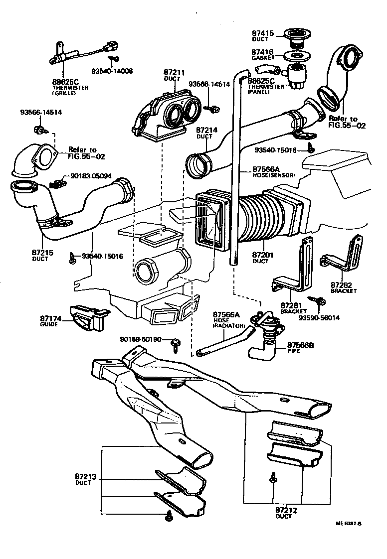  CRESSIDA |  HEATING AIR CONDITIONING CONTROL AIR DUCT