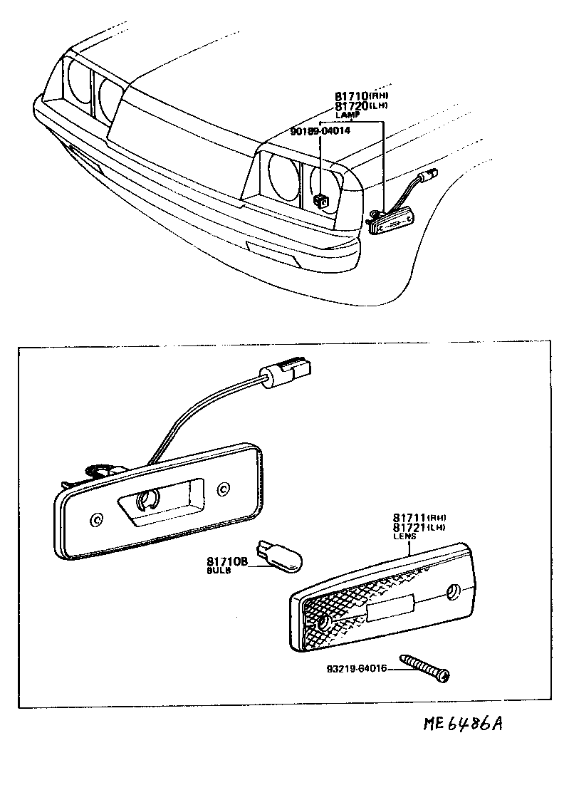  CELICA |  FRONT MARKER LAMP