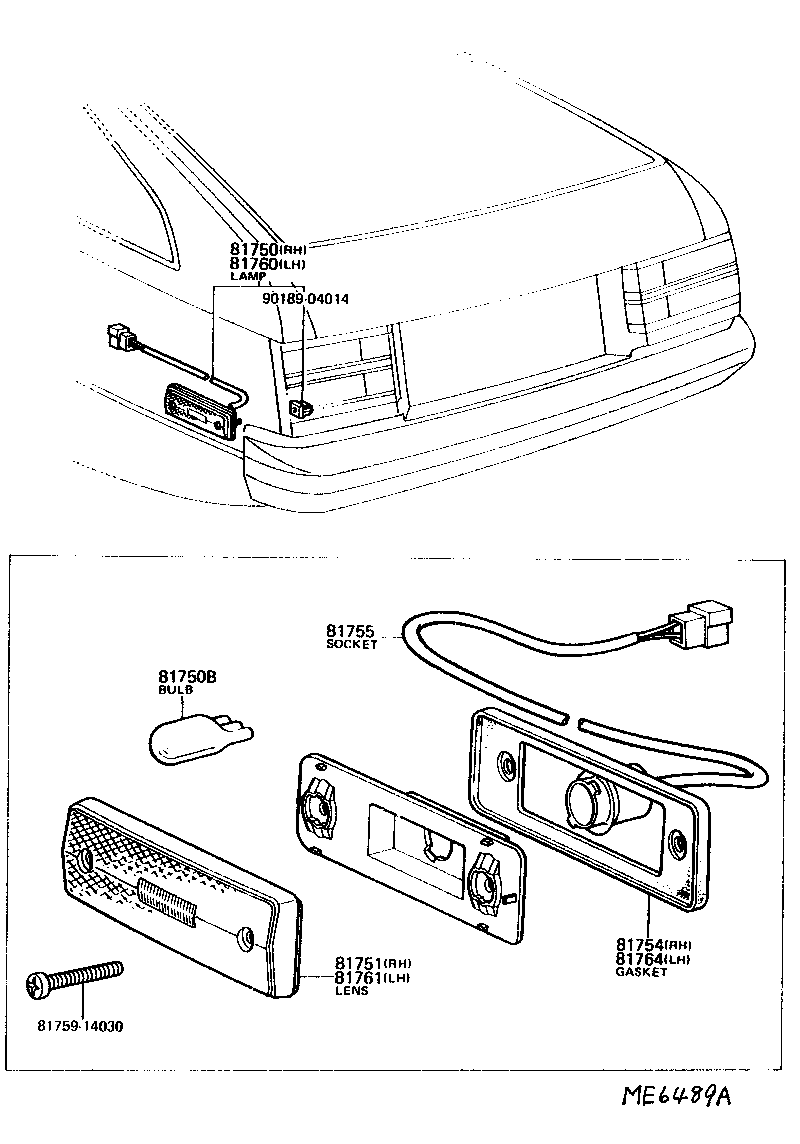  CELICA |  REAR SIDE MARKER LAMP