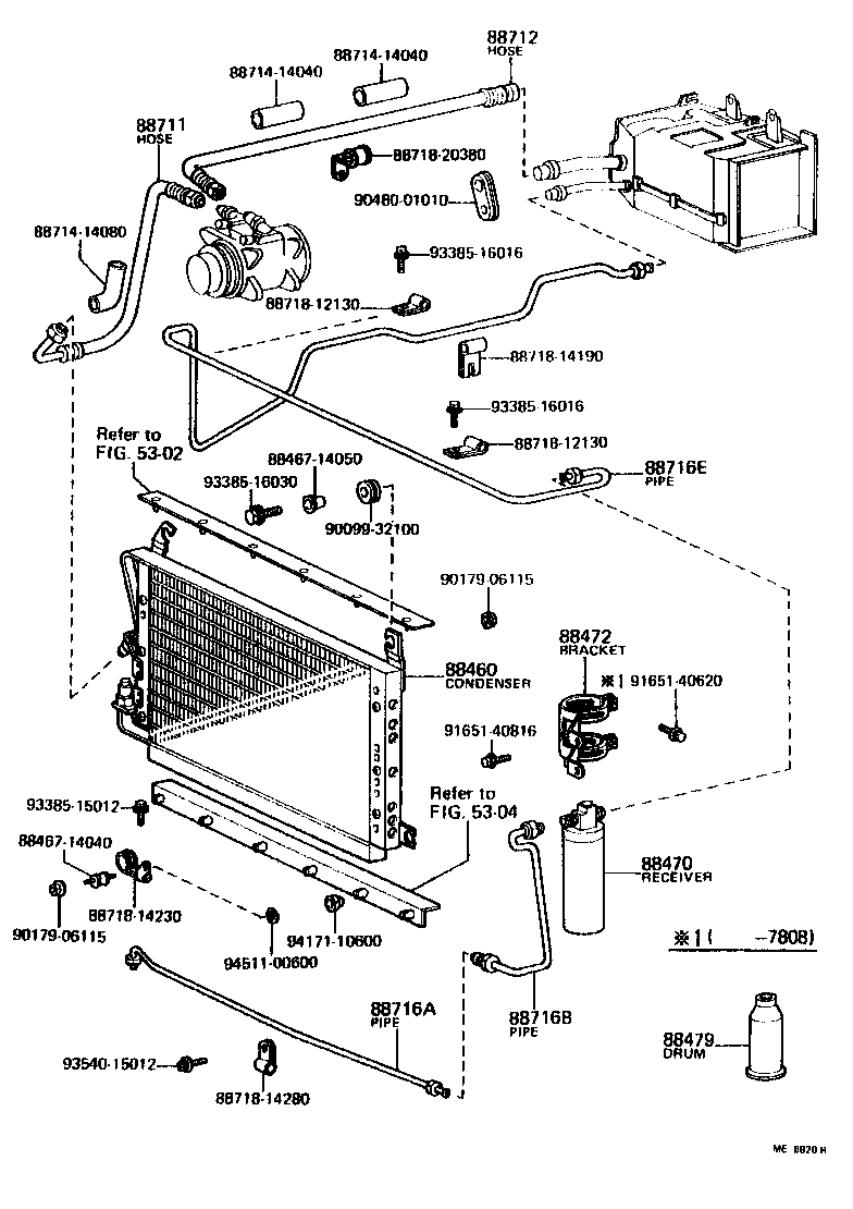  CELICA |  HEATING AIR CONDITIONING COOLER PIPING