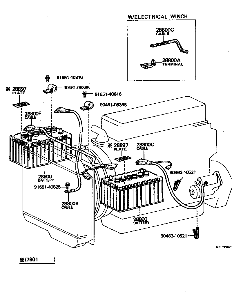  LAND CRUISER 40 55 |  BATTERY BATTERY CABLE