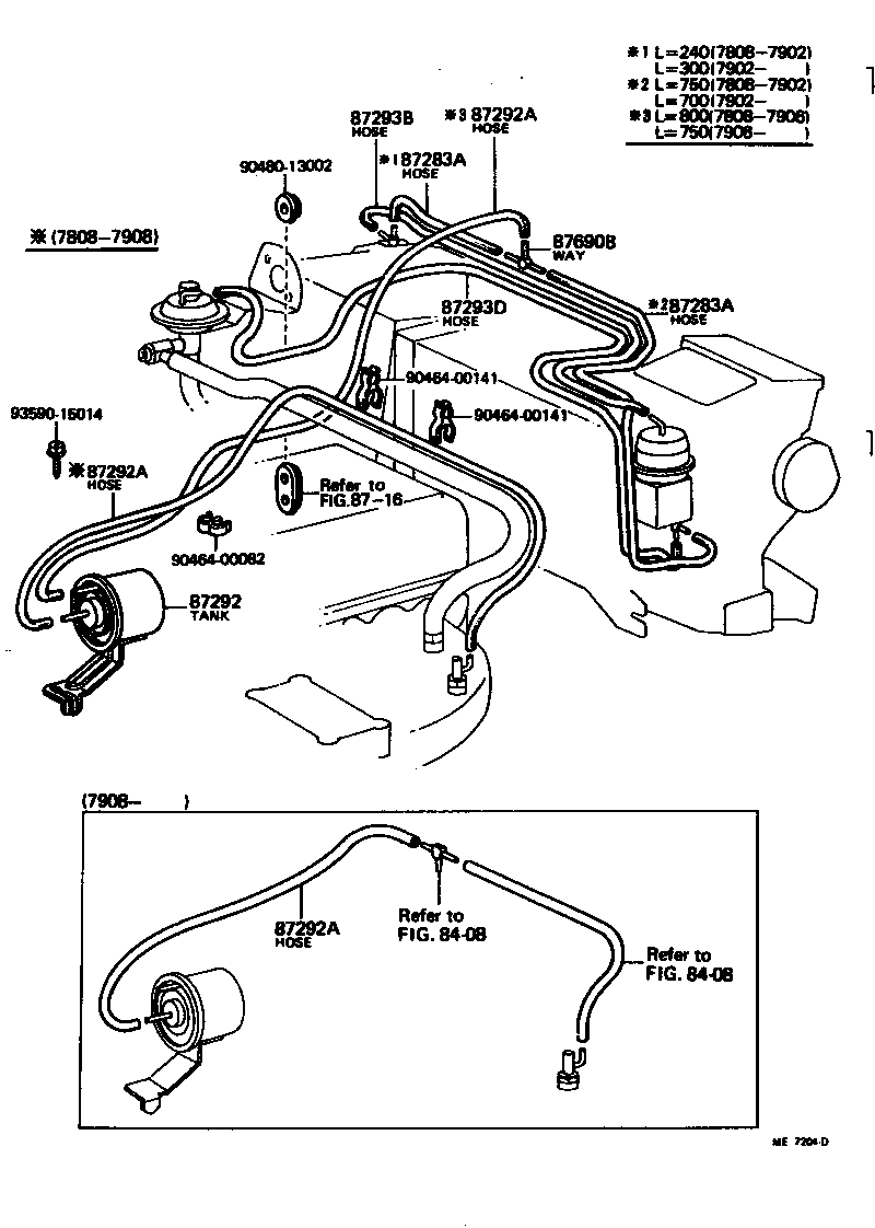  CRESSIDA |  HEATING AIR CONDITIONING VACUUM PIPING