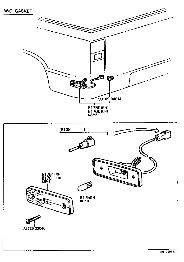  PICKUP |  REAR SIDE MARKER LAMP