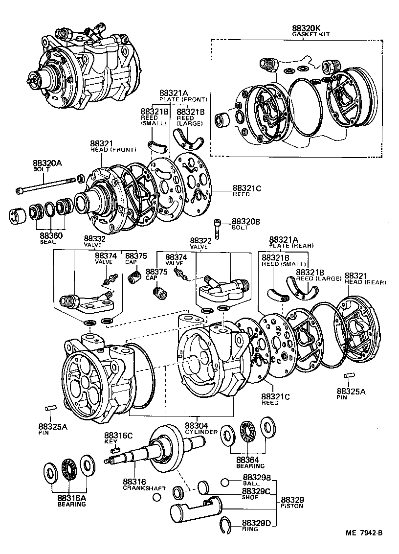  LAND CRUISER 40 |  HEATING AIR CONDITIONING COMPRESSOR