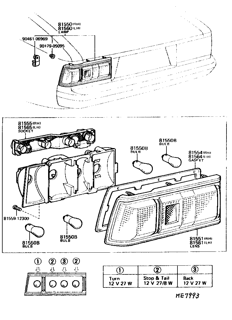  CELICA |  REAR COMBINATION LAMP