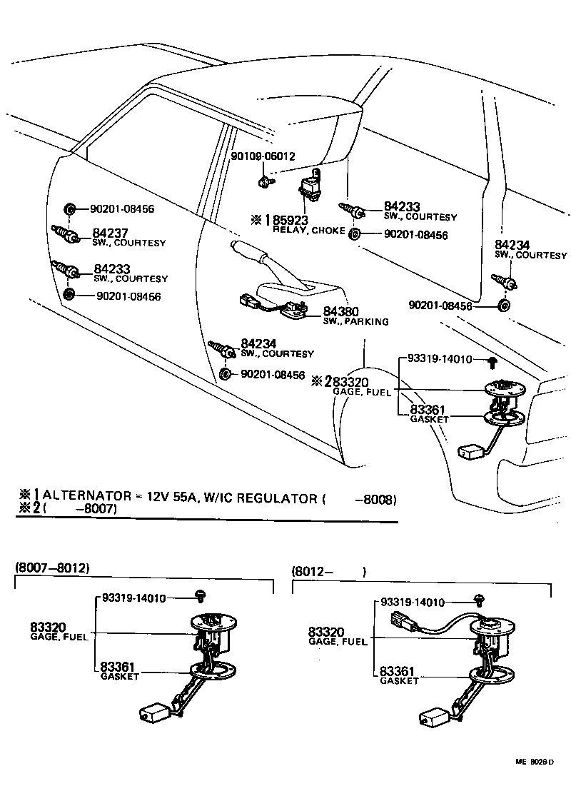  TERCEL |  SWITCH RELAY COMPUTER