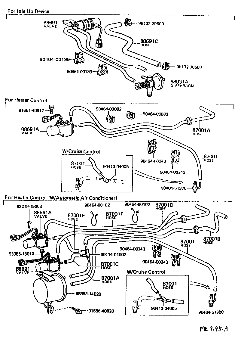  CELICA |  HEATING AIR CONDITIONING VACUUM PIPING