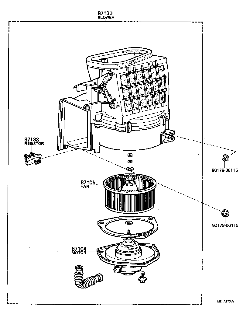  CRESSIDA |  HEATING AIR CONDITIONING HEATER UNIT BLOWER