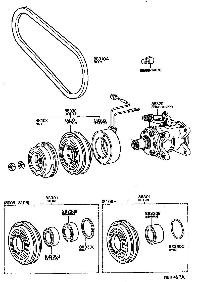  LAND CRUISER 40 |  HEATING AIR CONDITIONING COMPRESSOR