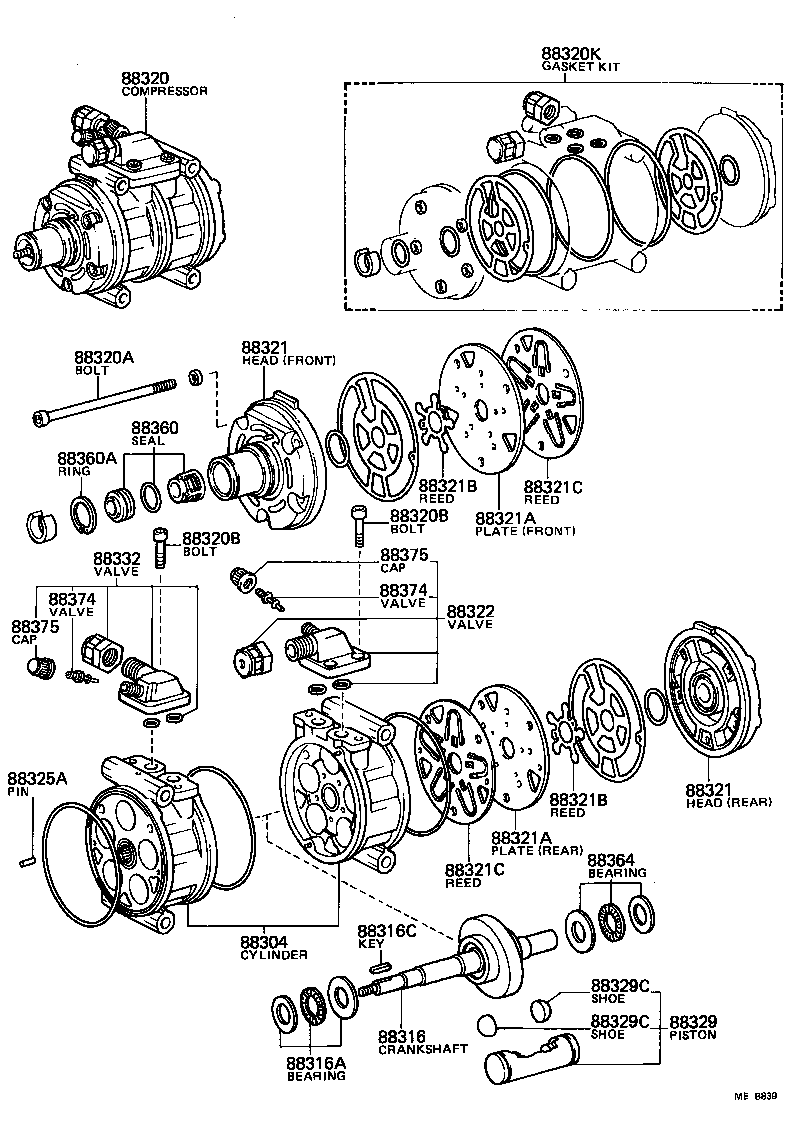  CELICA |  HEATING AIR CONDITIONING COMPRESSOR