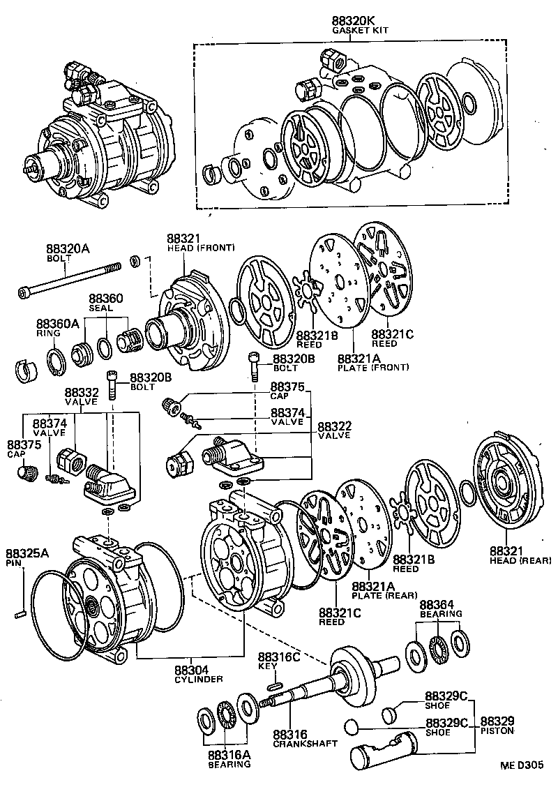  CRESSIDA |  HEATING AIR CONDITIONING COMPRESSOR