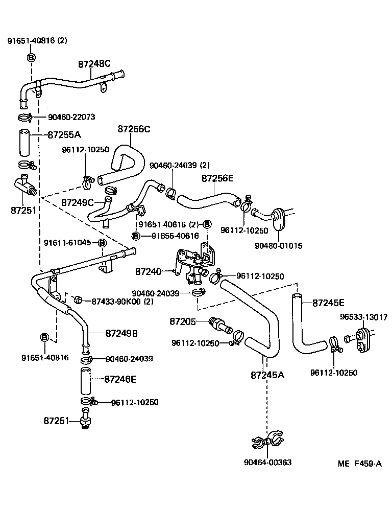  LAND CRUISER 60 |  HEATING AIR CONDITIONING WATER PIPING