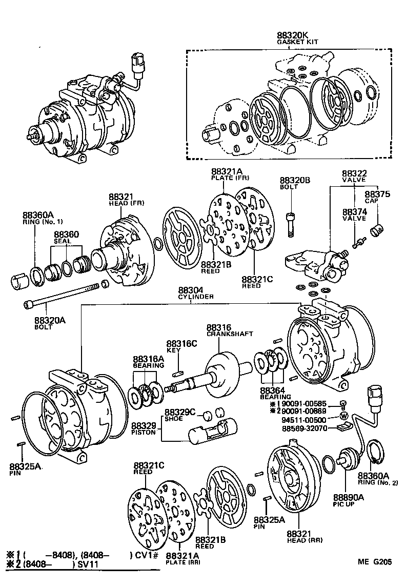  CAMRY |  HEATING AIR CONDITIONING COMPRESSOR