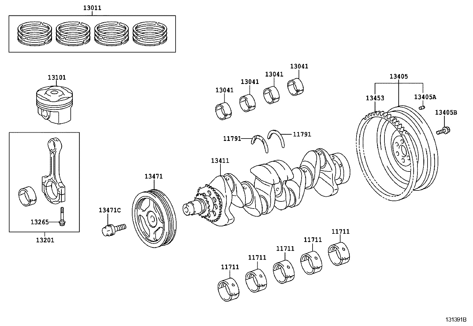  AURIS HYBRID |  CRANKSHAFT PISTON