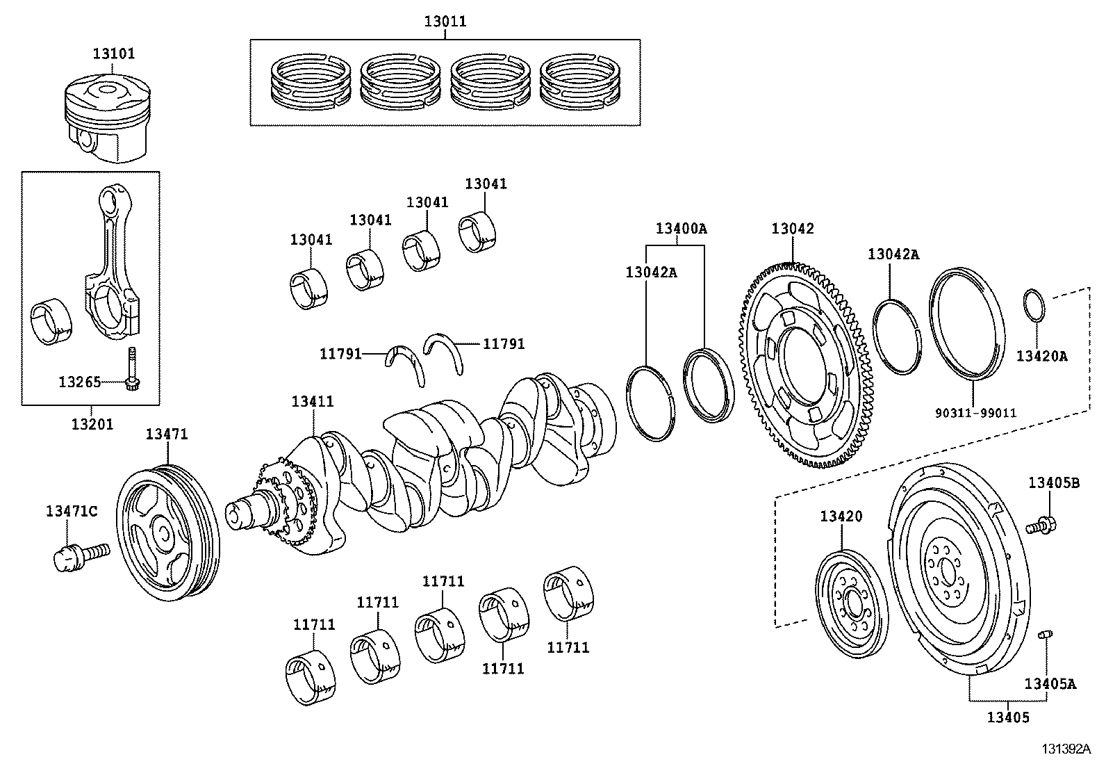  AURIS HYBRID |  CRANKSHAFT PISTON