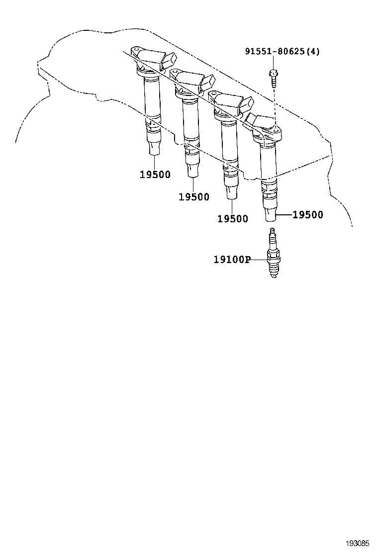  AURIS HYBRID |  IGNITION COIL SPARK PLUG