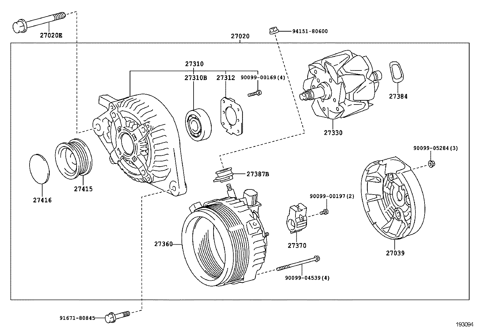  AURIS HYBRID |  ALTERNATOR