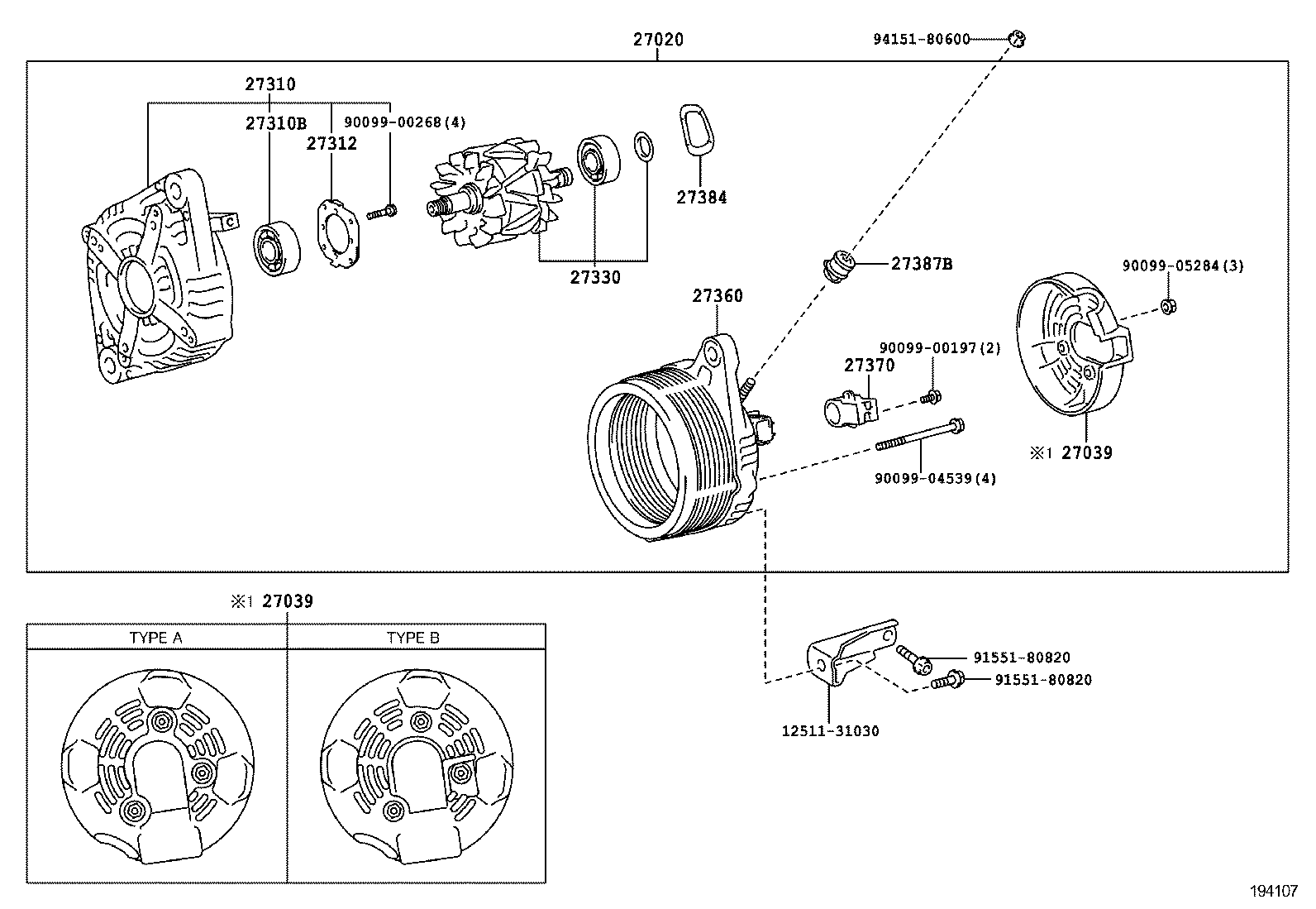  CAMRY HYBRID |  ALTERNATOR