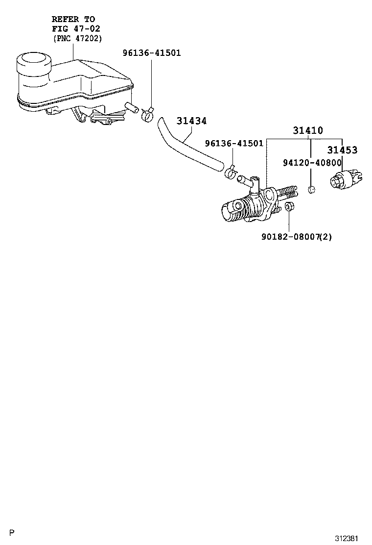  YARIS JPP |  CLUTCH MASTER CYLINDER