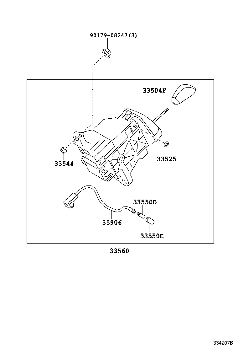  PRIUS PRIUS V |  SHIFT LEVER RETAINER