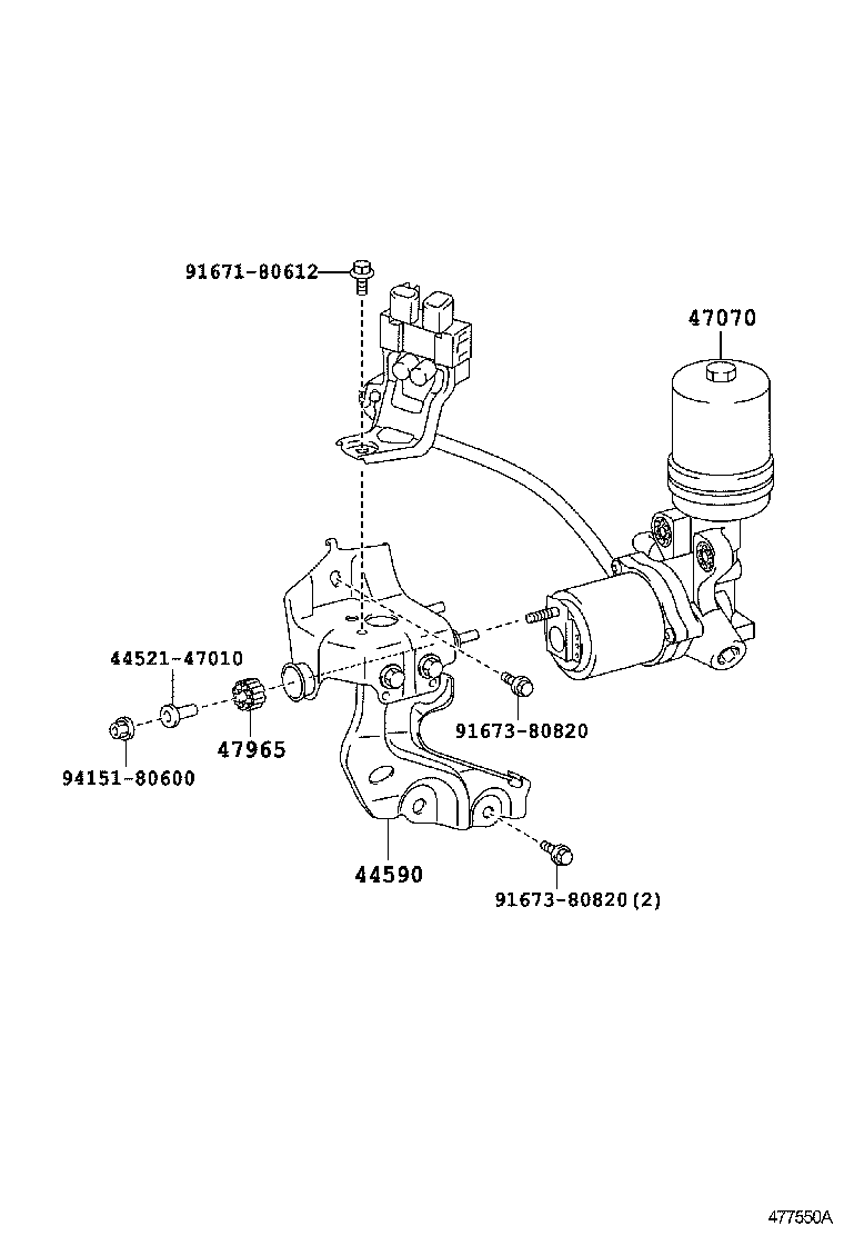  CAMRY HYBRID |  BRAKE TUBE CLAMP