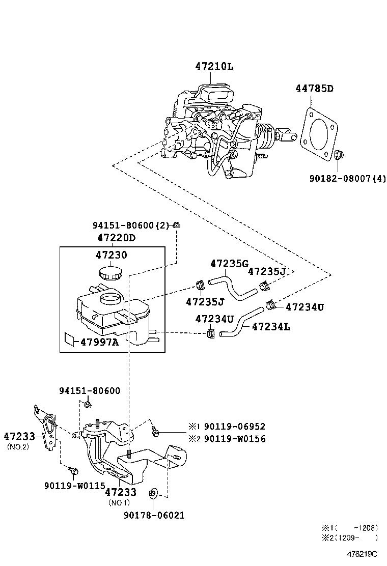  YARIS HYBRID FRP |  BRAKE MASTER CYLINDER