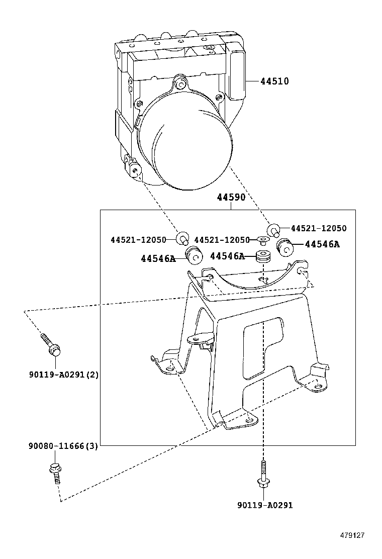  HIGHLANDER KLUGER |  BRAKE TUBE CLAMP